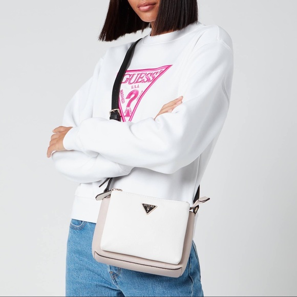 GUESS Becca Double Zip Cross body bag NWOT - Picture 5 of 5